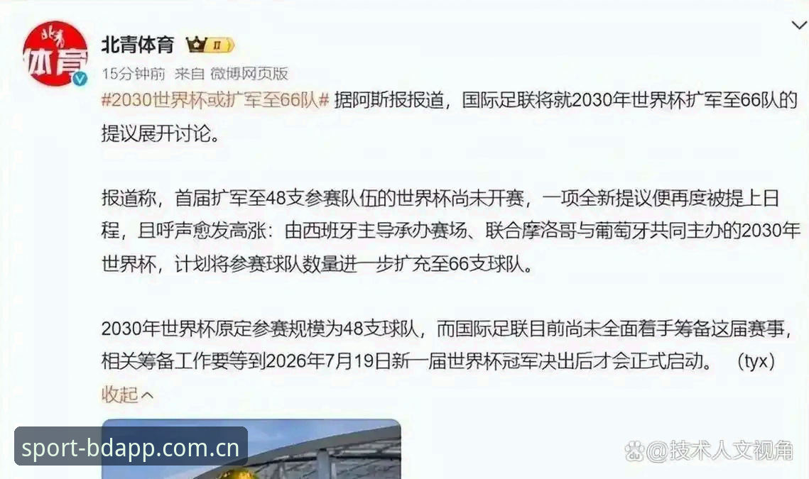 BDAPP更新 世界杯扩军到66队,中国男足能否搭上2030年这趟车?